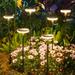 Solar Outdoor Lights Garden YPF5 Decor 6 Pack Super Bright Solar Garden Lights Outdoor Waterproof Solar Swaying Light Sway by Wind Auto On/Off 34LM Outdoor Solar Lights for Yard Patio Pathway