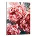 PRATYUS Abstract Flower Wall Art flowers and Green Leaf Print Flower Canvas Art Peony Flowers Canvas Floral Poster for Wall Peony Wall Art Print for Living Room Decor 16x20inch