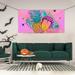 ZICANCN Banner Yard Signs Gradient Pineapple Aesthetic Color Party Wall Decor for Indoor Outdoor Room Medium Size