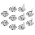 10 Pcs Strainer Food Vegetable Cutter Ginger Grater Stainless Spatula Jelly Scraper Manual Scraping Tool Steel Pastry
