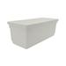 The HC Companies 18 YPF5 Inch Venetian Rectangular Window Planter Box - Lightweight Plastic Indoor Outdoor Plant Pot with Drainage for Windowsill Herbs Flowers White