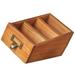 Remote Control Organizer Household Remote-control Holder Wood Wooden Storage Box Smart Phone Stand Office