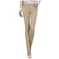 Cozirly Women s Candy Colored Pencil Pants Silmming Straight Leg Tights Trousers Daily Outdoor Casual Narrow Legged Trousers