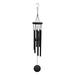 YOLOKE WindChimes Outdoors Deep Tone Metal Wind Chimes with 6 Thickened Aluminum Tubes Wind Chimes for Outside Memorial Wind Chimes Best Gift for Mom Grandma Women(Black)