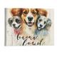 Fenyluxe Love is a Four Legged Word Art Prints Dogs Signs for Home Decor Animals Paintings Pet Dogs Footprints Wall Art (20x16inch) Cute Puppy Paws Posters For Dog Lover Home Decoration