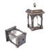 Waterproof LED Solar Garden Light Vintage Flameless Solar Candle Light Hanging Solar Lantern Outdoor Lighting Decor(Bronze)