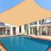 Whonline Sun Shade for YPF5 Patio 10 x 13 Rectangle Sun Shade Canopy Sand for Patio Garden Yard Deck Pergola