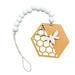 Meuva Bee Festival Creative Wooden Bead String Wall Hanging Colorful Wooden Beads Rope Tassel String Home Decoration Pendant Wreath Christmas Christmas Garland Battery Ring Ornament Christmas