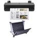 DesignJet T230 Large Format Printer 24 Color Inkjet Plotter Wireless Bundle with HP DesignJet 24 Printer Stand