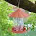 Lloopyting Bird Feeder Bigbird Feeder For Outdoor Hanging Plastic Wild Bird Feeder For Garden Yard Bird Feeders For Outdoors Gardening Supplies Brown