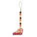 Thanksgiving Day Rope Tassel Beads Creative Colorful Wood Beads String Rope Home Decoration Ornaments Ornament Hanger String Large Decorative Easter Eggs That Open Christmas Door Hanging Decorations