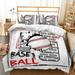 3D Sports Fire Basketball Bedding Set for Teen Boys Duvet Cover Sets with Pillowcases Twin Full Queen King Size 3PCS 1 Duvet Cover+2 Pillow shams