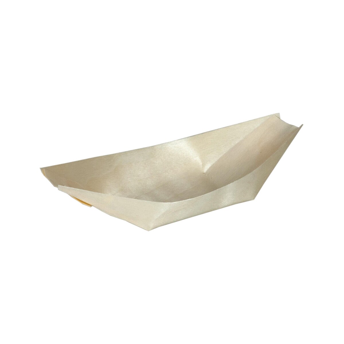 500x Fingerfood Schalen "Schiffchen" aus Holz 20cm Image