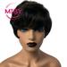 Natural Human Hair Wigs Short Bob Wig With Bangs For Women Straight Brazilian Remy Cheap Pixie Cut Wig Human Hair P1B30