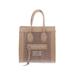 VALENTINO By Mario Valentino Leather Satchel: Tan Animal Print Bags