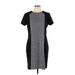 MICHAEL Michael Kors Casual Dress - Sheath: Gray Tweed Dresses - Women's Size 12