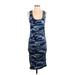 Venus Casual Dress - Bodycon: Blue Graphic Dresses - Women's Size Small