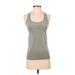 Forever 21 Active Tank Top: Gray Activewear - Women's Size Small