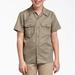 Dickies Boys' Short Sleeve Work Shirt, 4-20 - Desert Khaki Size L (QS201)