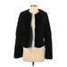 Theory Faux Fur Jacket: Black Jackets & Outerwear - Women's Size Small