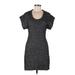 Armani Exchange Casual Dress - Sweater Dress: Gray Tweed Dresses - Women's Size Medium