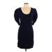 Ted Baker London Casual Dress - Sweater Dress: Blue Dresses - Women's Size 12