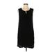 Bobeau Casual Dress - Shift: Black Solid Dresses - Women's Size Large