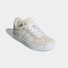 Sneaker ADIDAS SPORTSWEAR "VL COURT 3.0 KIDS", Gr. 39, weiß (aluminium, cloud weiß, aluminium), Leder, Synthetik, sportlich, Schuhe, inspiriert vom Design des adidas samba