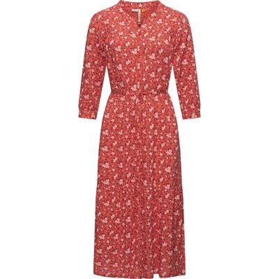 Maxikleid RAGWEAR "Meve", Damen, Gr. L (40), Normalgrößen, lila (himbeere), Obermaterial: 100% Viskose, feminin, figurumspielend knöchellang, V-Ausschnitt, 3/4-Ärmel Ärmel ohne Ärmelschlitz normaler Saum mit Druckknöpfen,verstellbar, Kleider,... Image