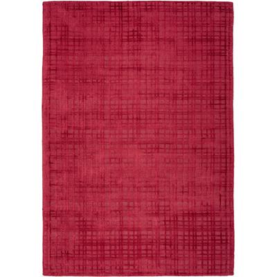 Teppich PADIRO "Karma 125", rot (cherry), B:160cm H:8mm L:230cm, Viskose, Teppiche, Handgewebter Teppich mit 3D-Design, 