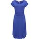 Sommerkleid RAGWEAR "Yvone Solid" Gr. XXL (44), Normalgrößen, blau (graublau) Damen Kleider Freizeitkleider leichtes Jersey-Kleid mit Taillengürtel