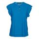 Kurzarmshirt VERO MODA "VMTASSA SS O-NECK TOP JRS GA" Gr. M (38), blau (ibiza blue) Damen Shirts Jersey
