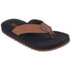 Zehentrenner SKECHERS "TANTRIC-COPANO", Herren, Gr. 47,5, braun, Lederimitat, casual, Schuhe, Sommerschuh, Schlappen, Poolslides, Badeschuh, mit Luxe Foam