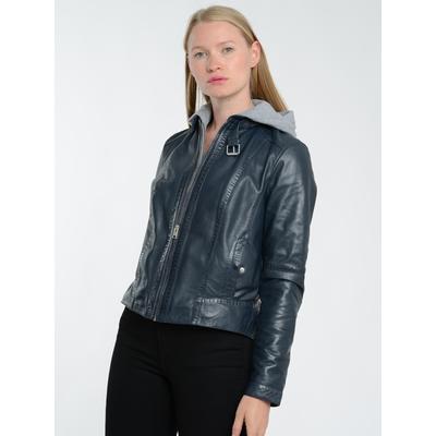Lederjacke JCC "31024030", Damen, Gr. 36, blau (navy), Obermaterial: 100% Lammleder; Futter: 70% Baumwolle, 30% Polyester, Jacken Image