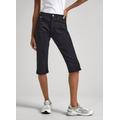 Caprijeans PEPE JEANS "SKINNY CROP" Gr. 28, N-Gr, schwarz (black) Damen Jeans Röhrenjeans