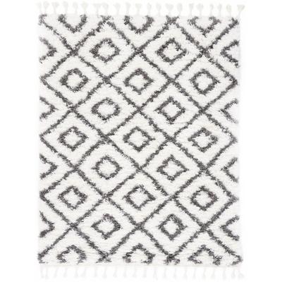 Hochflor-Teppich CARPETFINE "Enya", weiß, B:200cm H:30mm L:290cm, Polyester, Teppiche Image