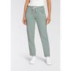 Jogginghose KANGAROOS, Damen, Gr. 48 (XL), N-Gr, grün (khaki, gau), Sweatware, Obermaterial: 95% Baumwolle, 5% Elasthan, bedruckt, unifarben, casual, bequem knöchellang, Hosen, mit großen Taschen