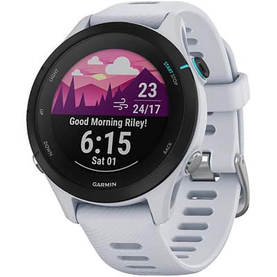 Smartwatch GARMIN "Forerunner 255S Music" Smartwatches weiß Fitness-Tracker