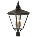 4 Light Bronze Outdoor Extra Large Post Top Lantern