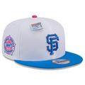 Men's New Era White/Blue San Francisco Giants Cotton Candy Big League Chew Flavor Pack 9FIFTY Snapback Hat