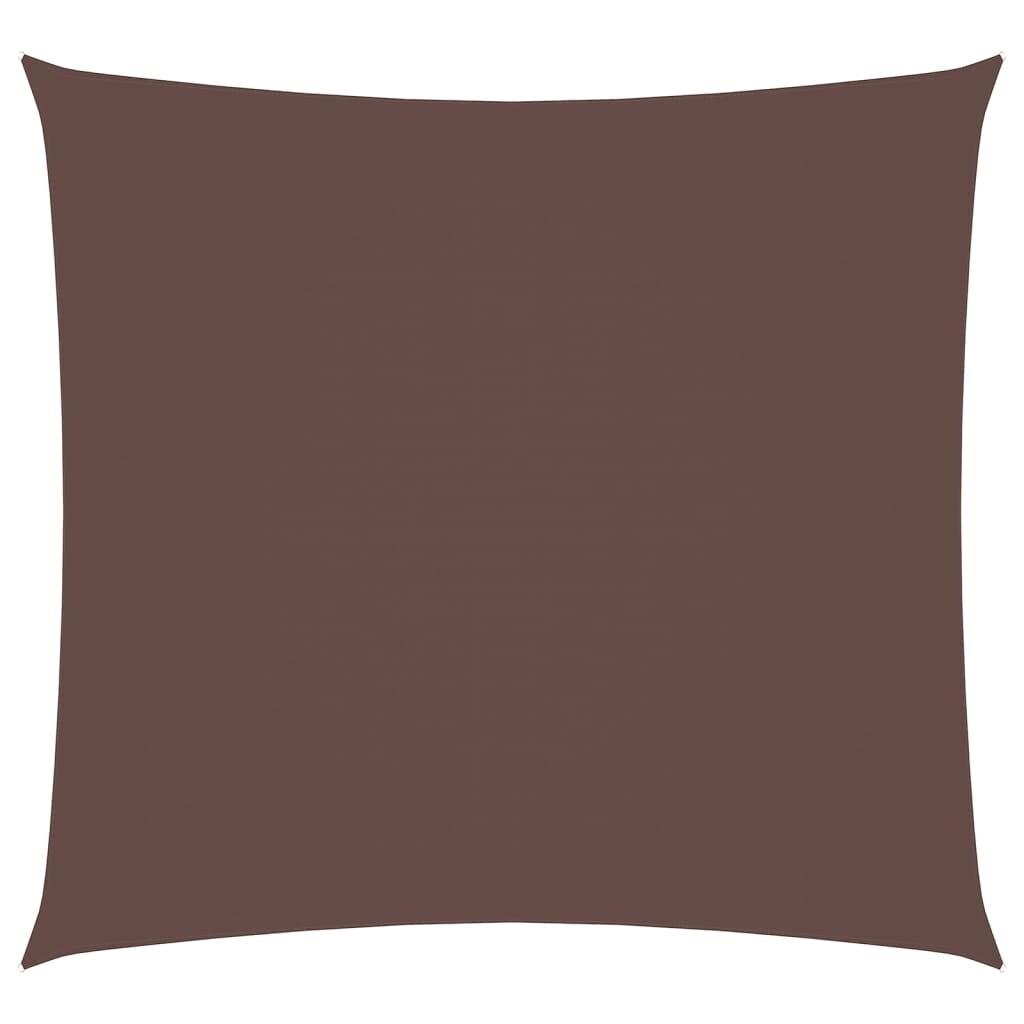 vidaXL Sonnensegel Oxford-Gewebe Quadratisch 5x5 m Braun Image