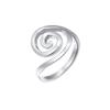 Elli Spirale Organic Modern 925 Silber 54 Damen