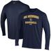 Men's Under Armour Navy UNCG Spartans Baseball Performance Long Sleeve T-Shirt