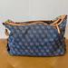 Dooney & Bourke Bags | Dooney & Bourke Signature Blue Denim Purse/Tote Tan Large Leather Y2k Vintage | Color: Blue | Size: Os