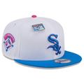 Men's New Era White/Blue Chicago White Sox Cotton Candy Big League Chew Flavor Pack 9FIFTY Snapback Hat