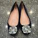 Kate Spade Shoes | Kate Spade Navy Suede Embellished Ballet Flats Size 9 | Color: Blue | Size: 9