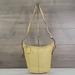 Coach Bags | Coach Light Yellow Leather Crossbody Shoulder Bag | Color: Silver/Yellow | Size: Os