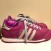 Adidas Shoes | Adidas "Samoa" Fuchsia Leather W/3 Patent Gray Stripes "Og" Sneakers Womens 8 | Color: Purple | Size: 8