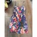 Anthropologie Dresses | Anthropologie Moulinette Soeurs Reflecting Pool Silk Watercolor Midi Dress Size | Color: Blue/Pink | Size: 6