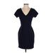 Bailey 44 Casual Dress - Sheath: Blue Solid Dresses - Women's Size Small